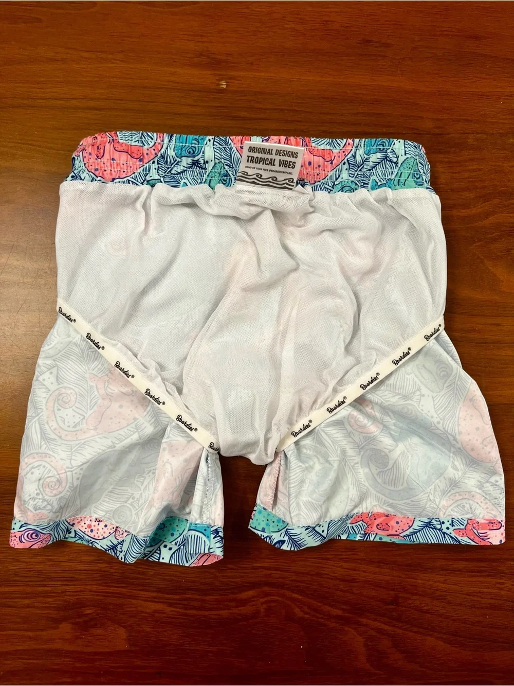 Boardies Apparel Kids Chameleon Swim Shorts Pink Blue Size 7-8